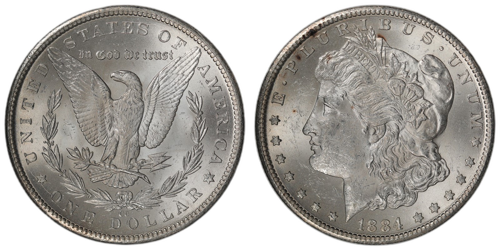 USA. Dollar. 1884-CC. UNC.