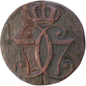 Roschberg Mynthandel - NORWAY. Christian VII. 1 Skilling 1771 KONGSBERG ...