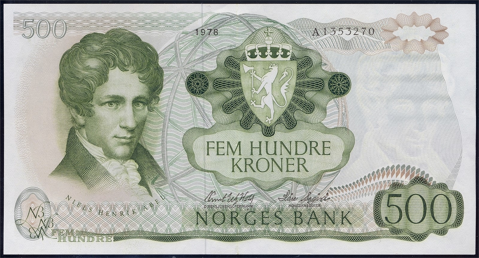 500 Kroner 1978-A. Kv 01 (AU).