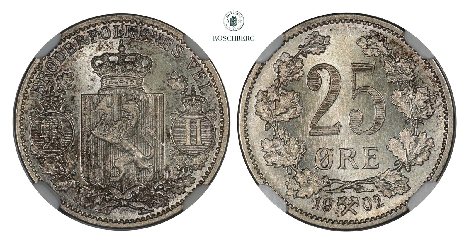 25 Øre 1902 NGC MS66