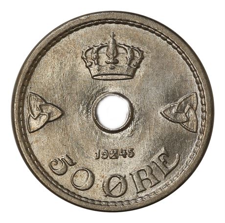 50 Øre 1945 Kv 0