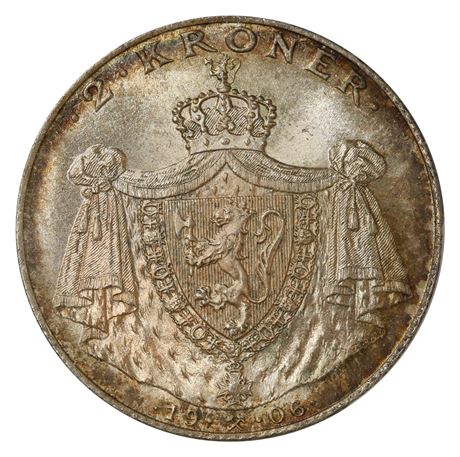 2 Kroner 1906 Kv 0, vakker