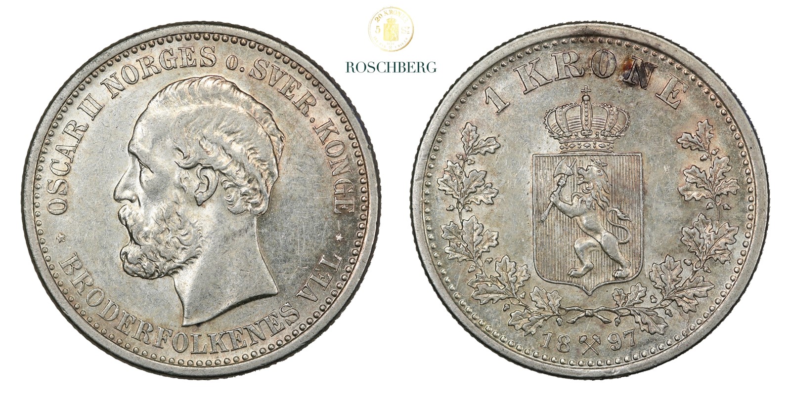 Norge 1 Krone 1897 Kv 01