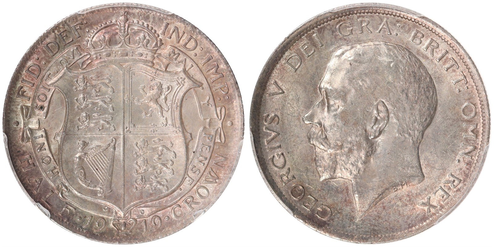 GREAT BRITAIN. George V. Half Crown. 1919. PCGS MS62.