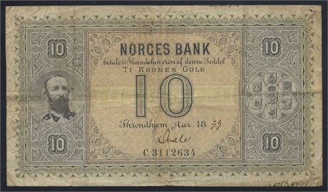 10 Kroner 1899 C Kv 1-/2