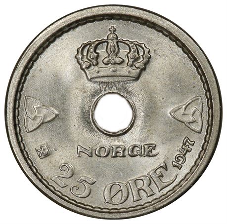 25 Øre 1947 Kv 0