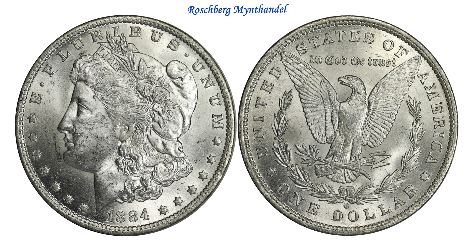 USA Morgan Dollar 1884 O Choice UNC