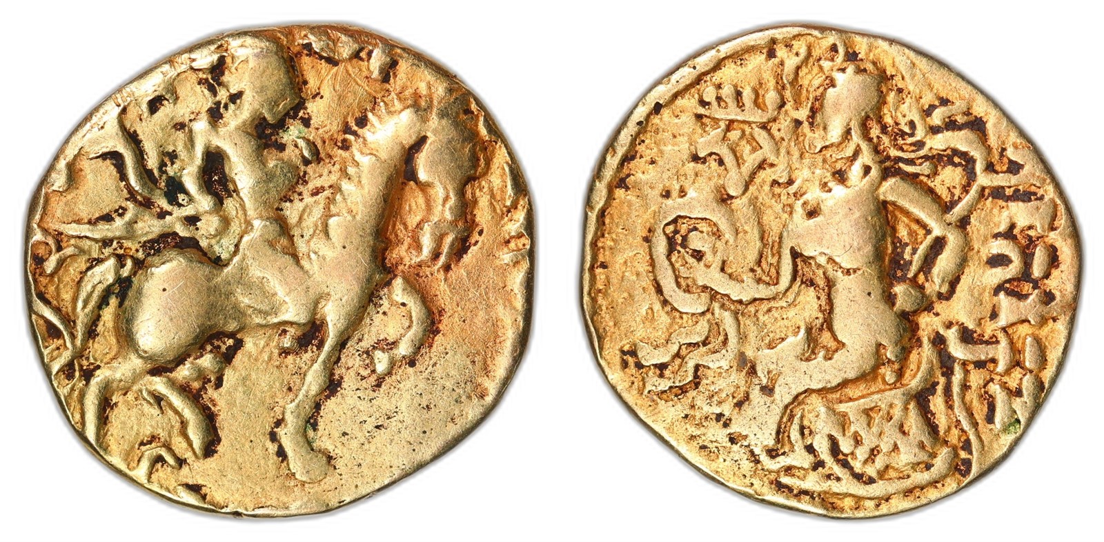 INDIA. Samudragupta. Gold Dinar. ND. VF.