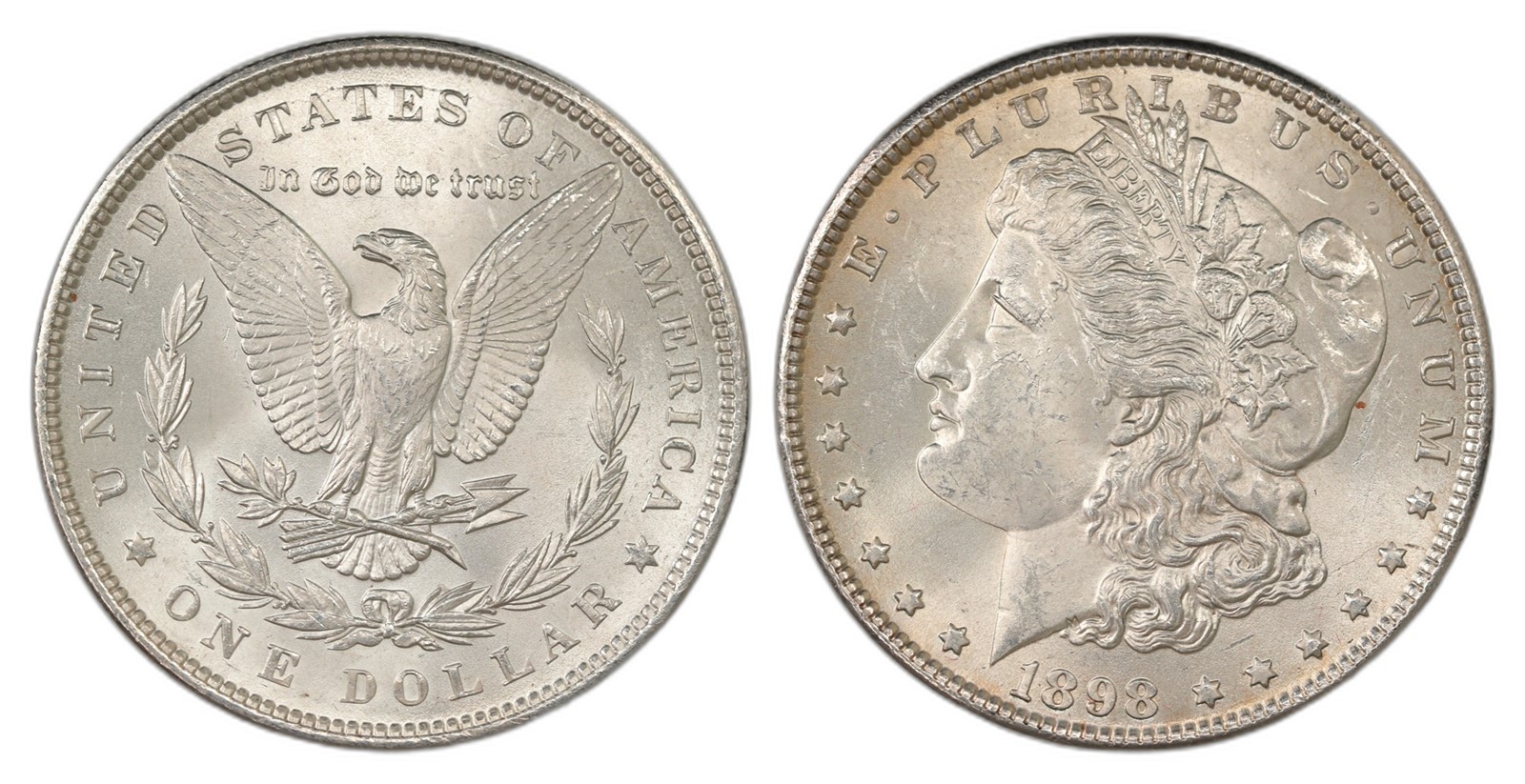 USA. Republic. Morgan Dollar 1898. Kv UNC.