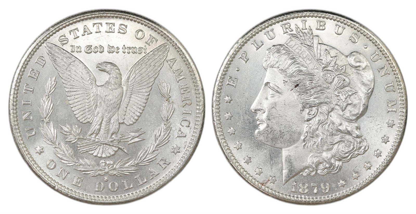USA. Republic. Morgan Dollar 1879-S. Kv UNC.