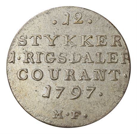 Danmark 8 Skilling 1797 Kv 1+/01