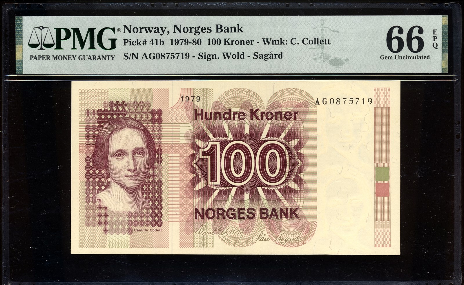 100 Kroner 1979 AG0875719 PMG 66EPQ