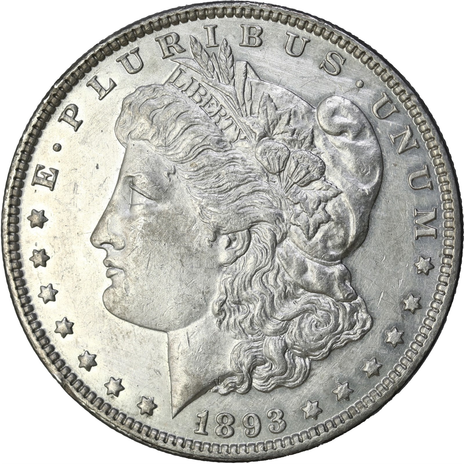 USA. Morgan Silver Dollar 1893 UNC