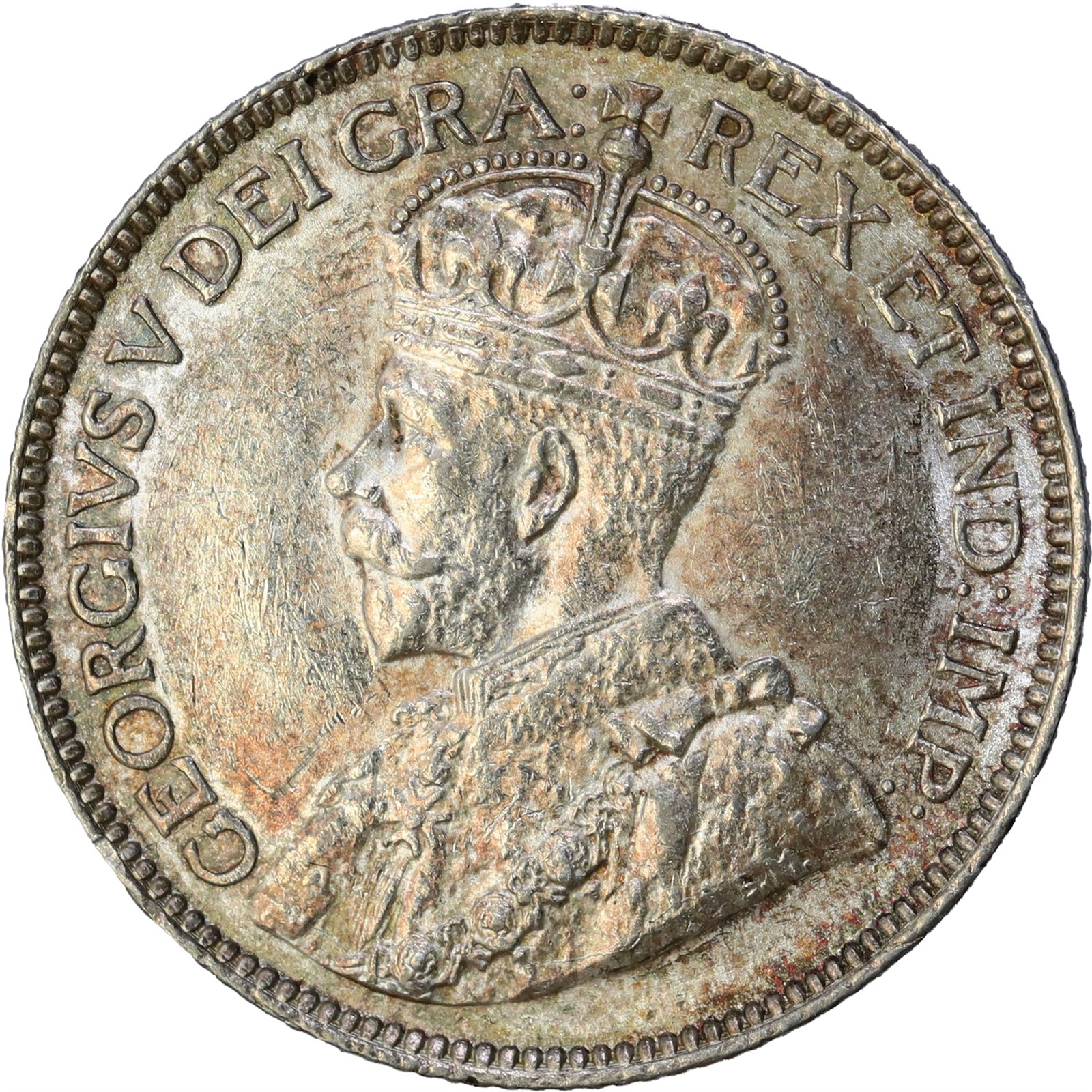 CANADA. George V. 25 Cent 1913 UNC