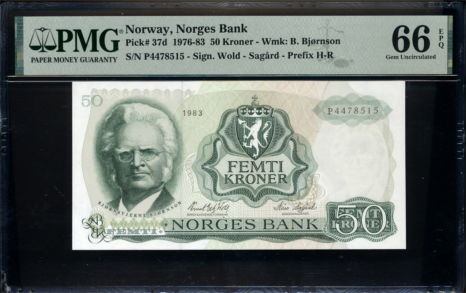 50 Kroner 1983 P4478515 PMG 66EPQ