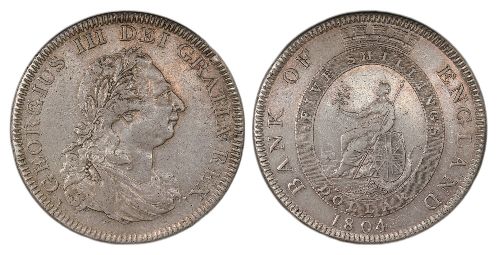 Great Britain. George III. Bank Dollar 1804. Kv XF.