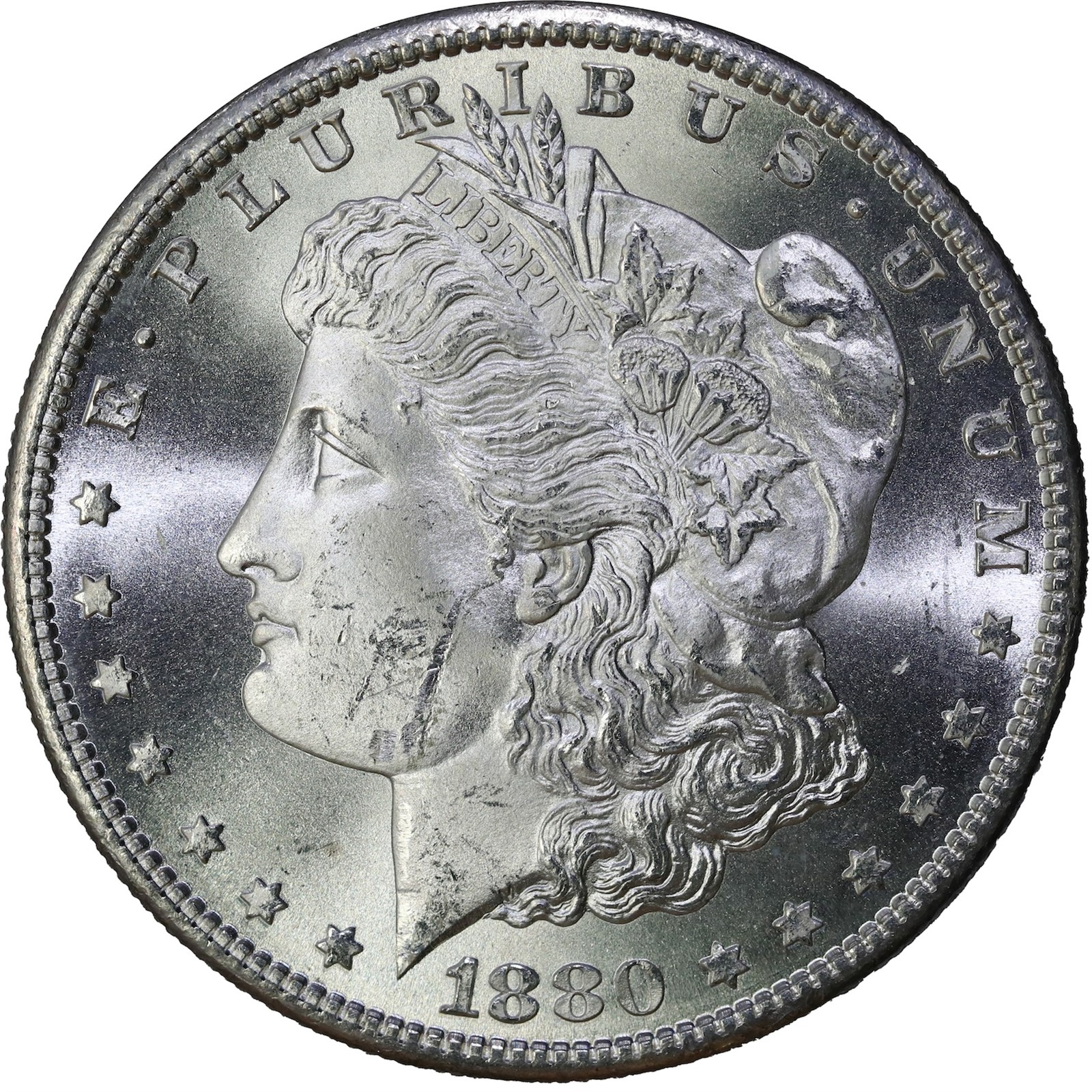 USA. Morgan Silver Dollar 1880-S UNC