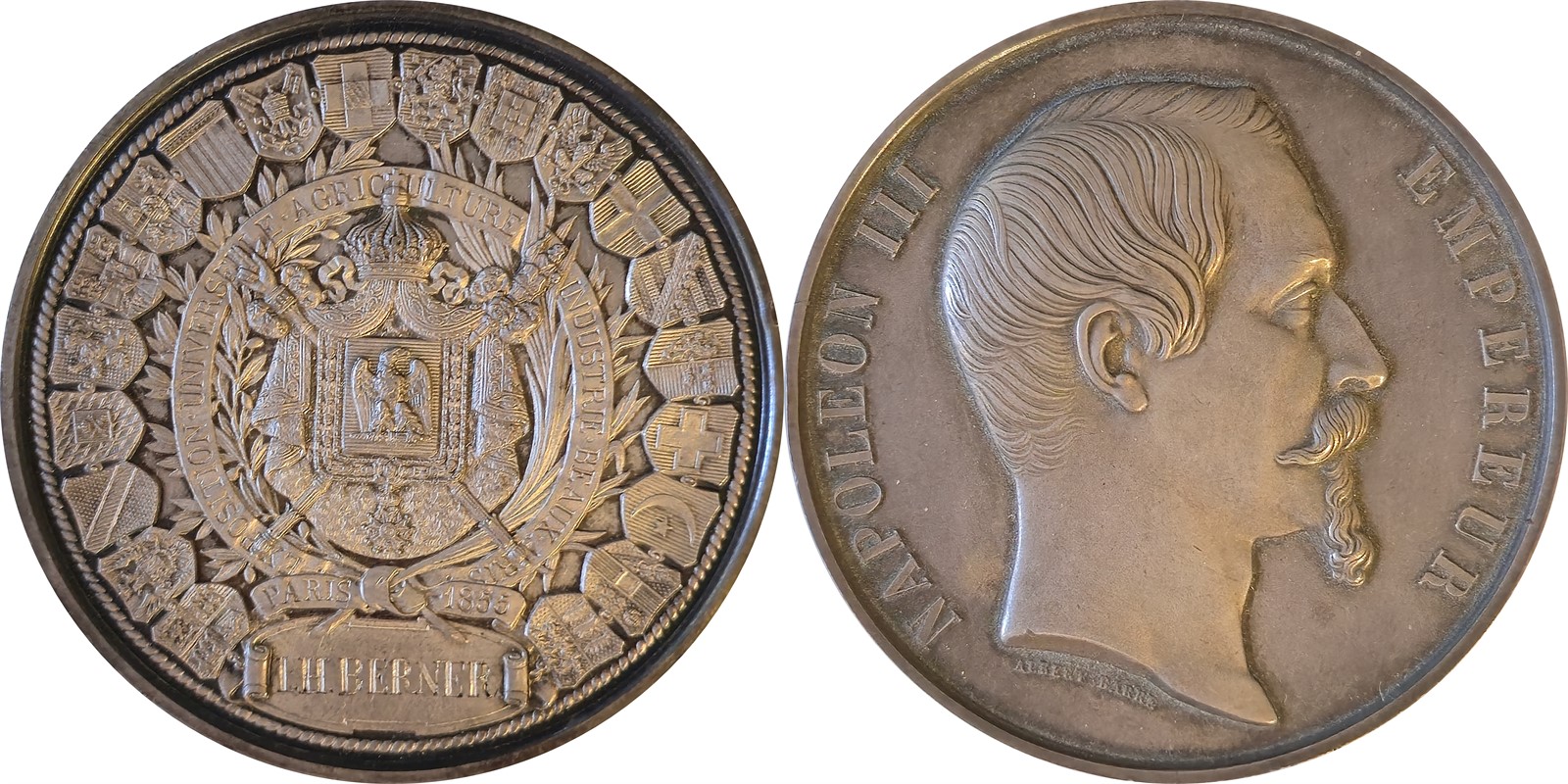 FRANCE. Prize Medal 1855 World Exposition. UNC.