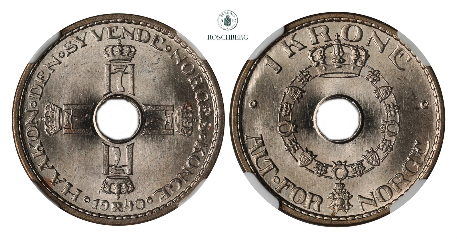 1 Krone 1940 NGC MS66