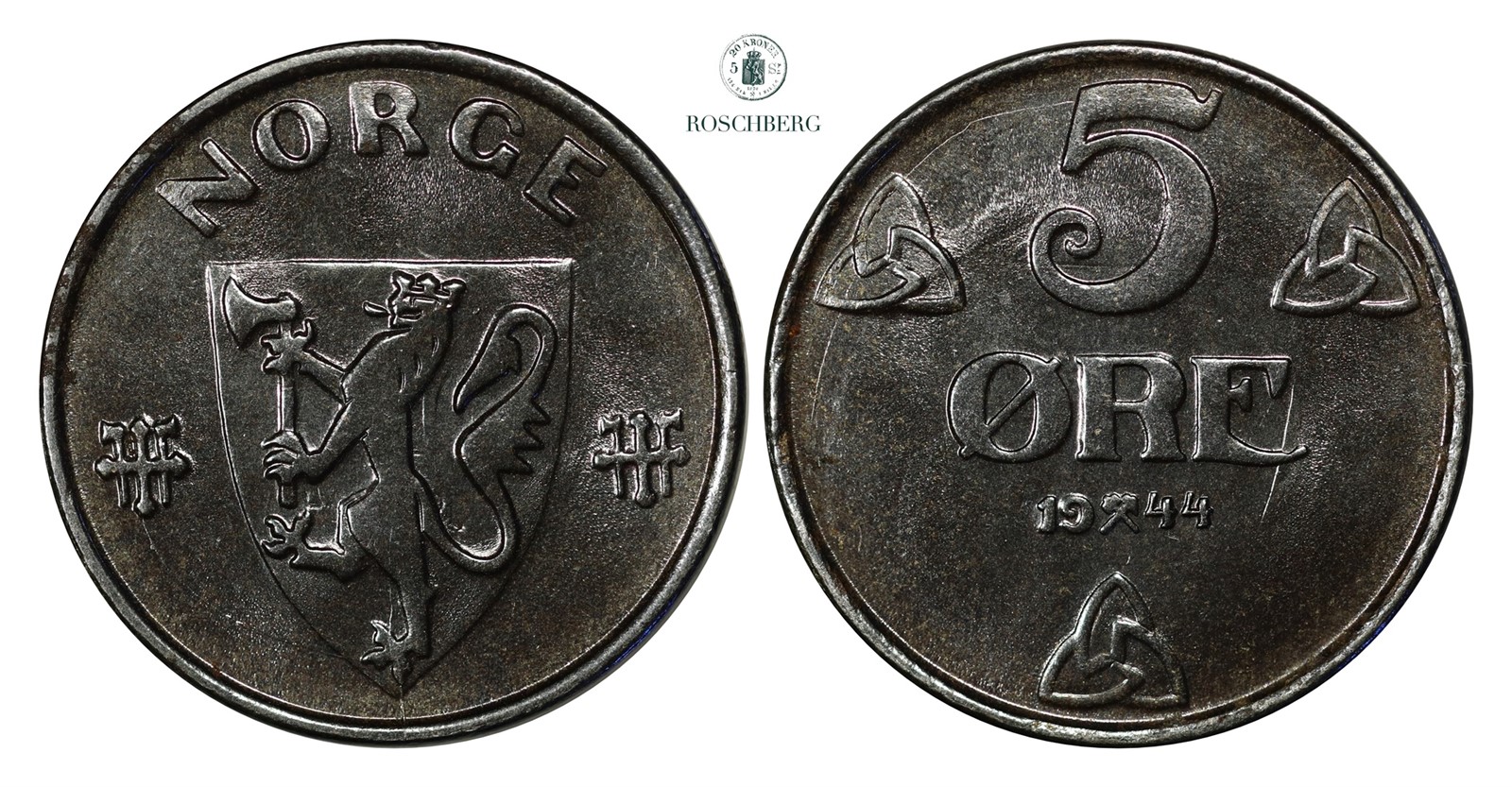 5 Øre 1944 Kv 0 (UNC)