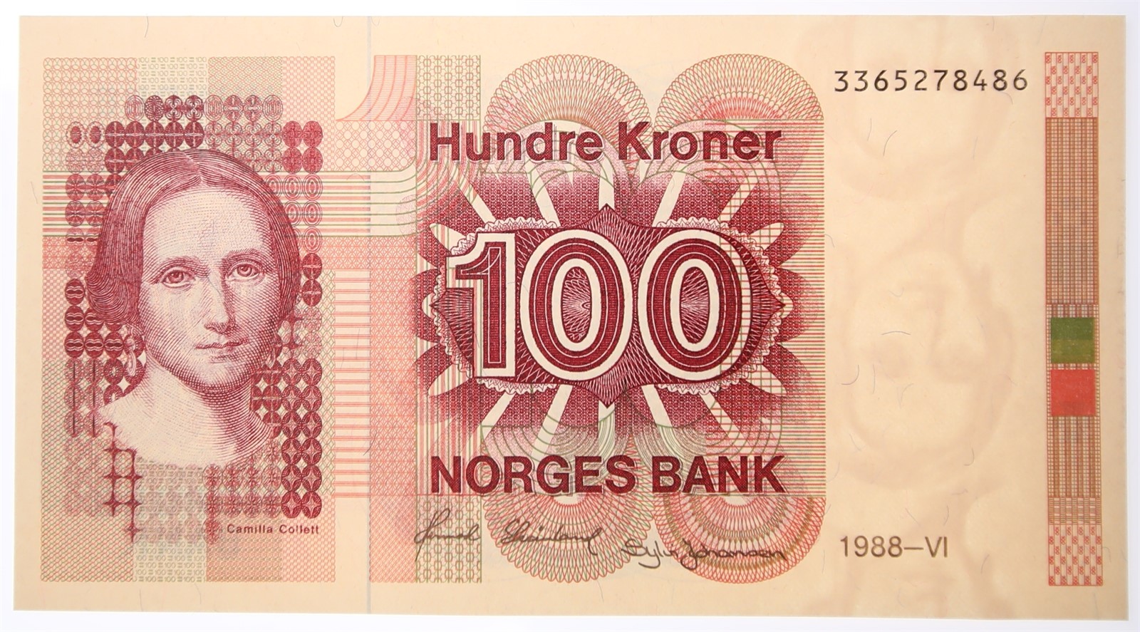 NORWAY. Type 6. 100 Kroner 1988. Kv 0 (UNC).