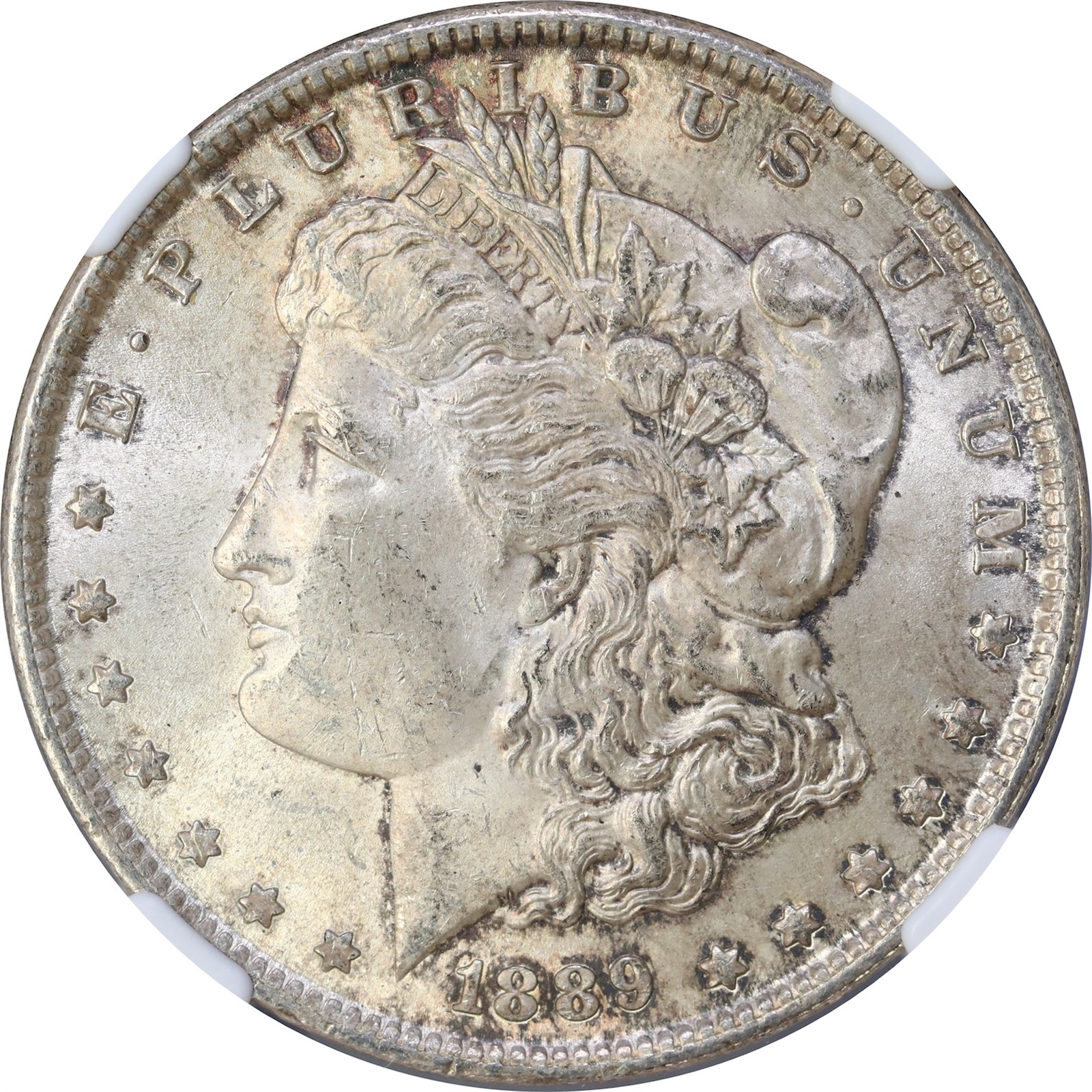 USA. Morgan Silver Dollar 1889 NGC MS63