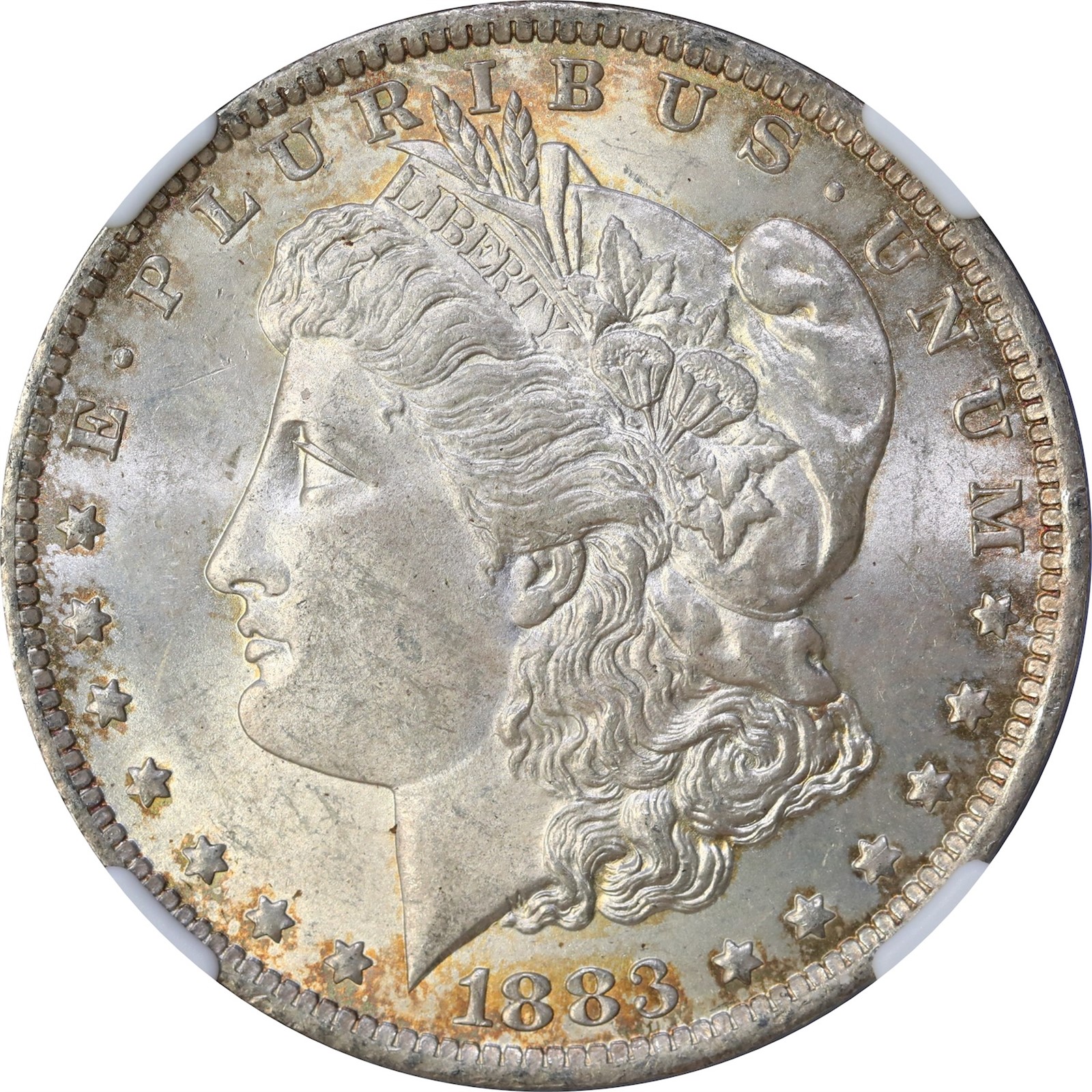 USA. Morgan Silver Dollar 1883-O NGC MS63