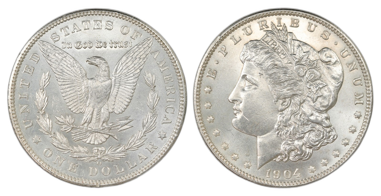 USA. Republic. Morgan Dollar 1904-O. Kv UNC.