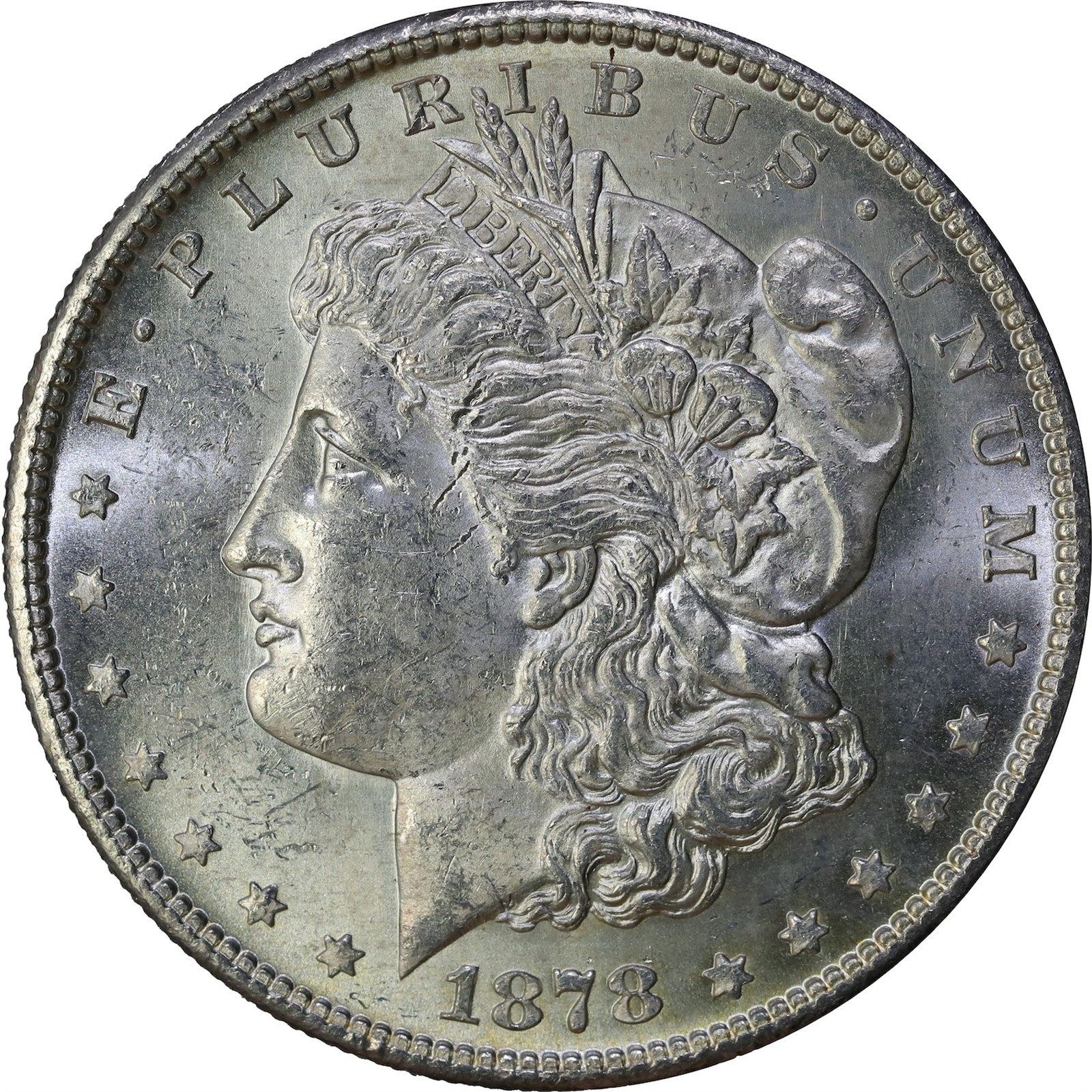 USA. Morgan Silver Dollar 1878-S UNC