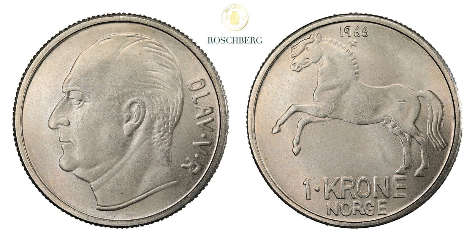 Norge 1 Krone 1966 Kv 0