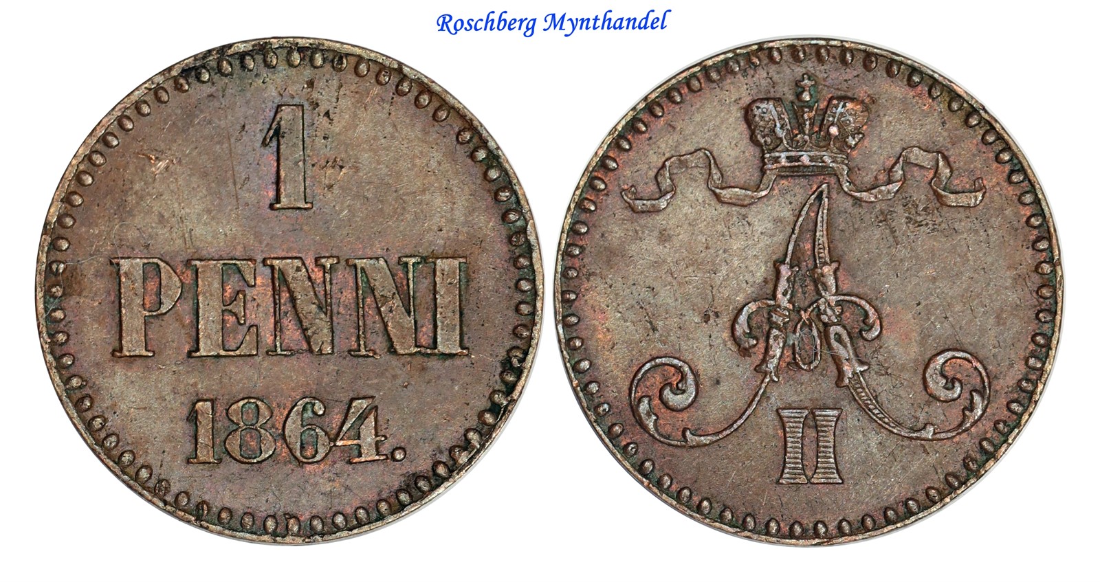 FINLAND. 1 Penni 1864 UNC
