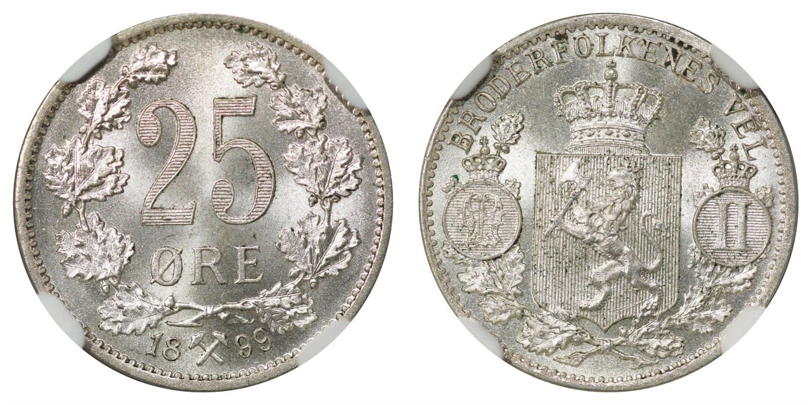 25 Øre 1899 NGC MS66 *