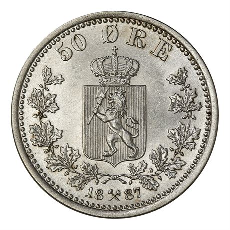 50 Øre 1887 Kv 0