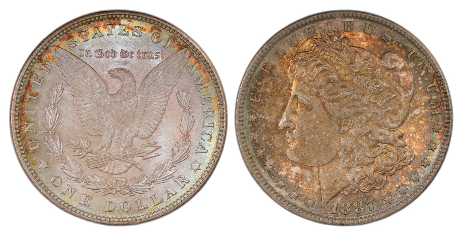 USA. Republic. Morgan Dollar 1887. Kv UNC.