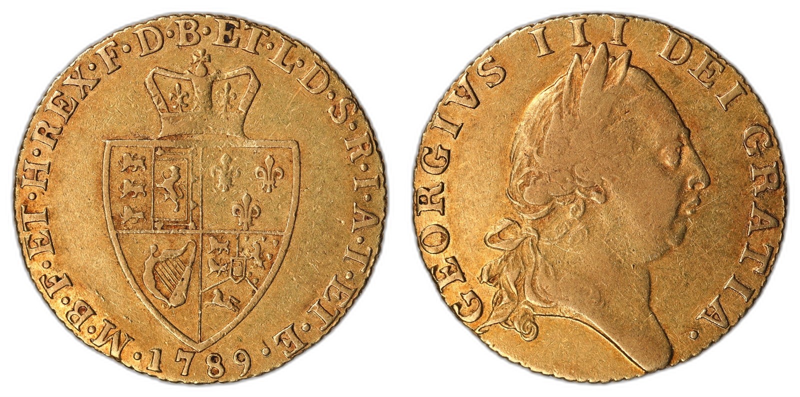 GREAT BRITAIN. George III. Guinea. 1798. XF.