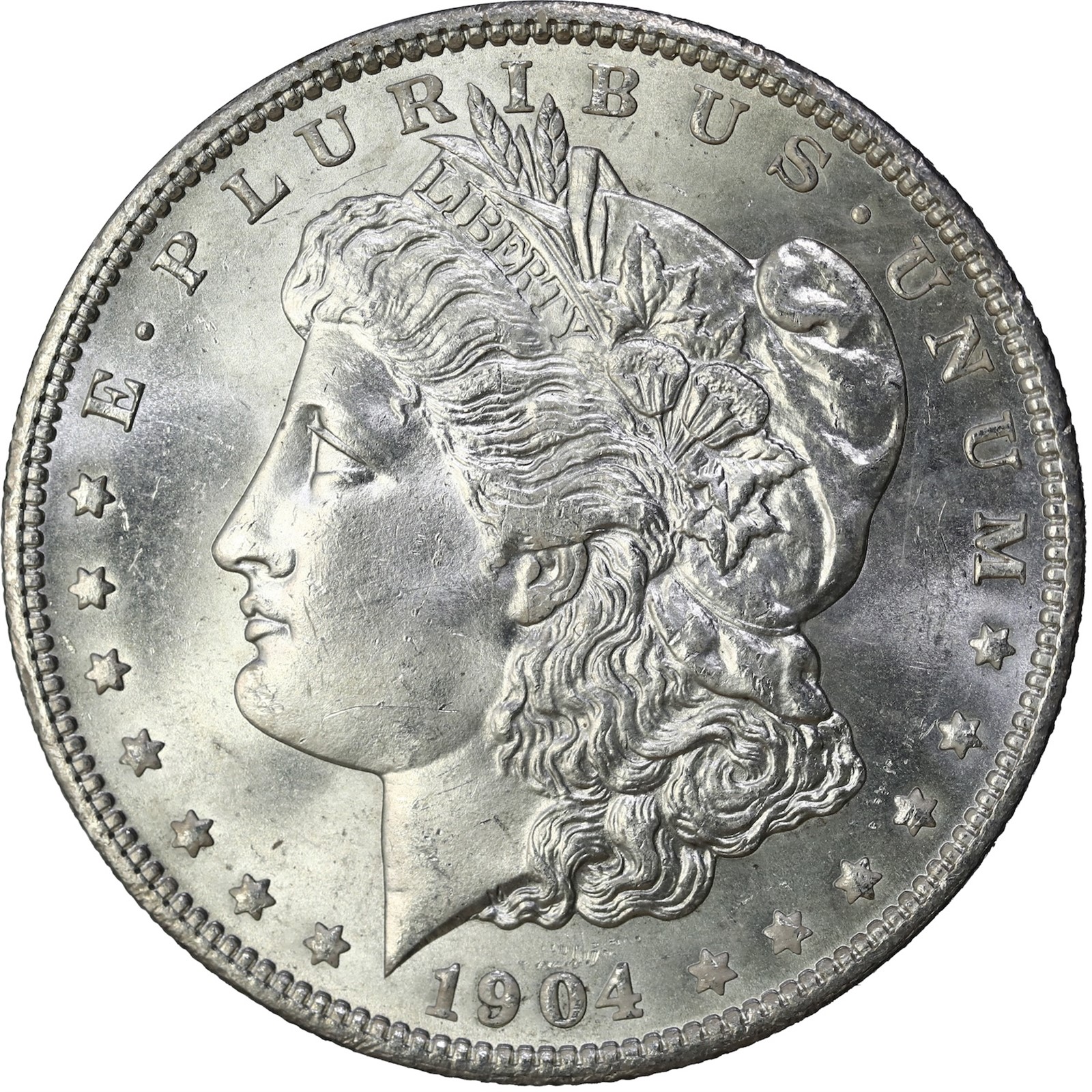 USA. Morgan Silver Dollar 1904-O UNC