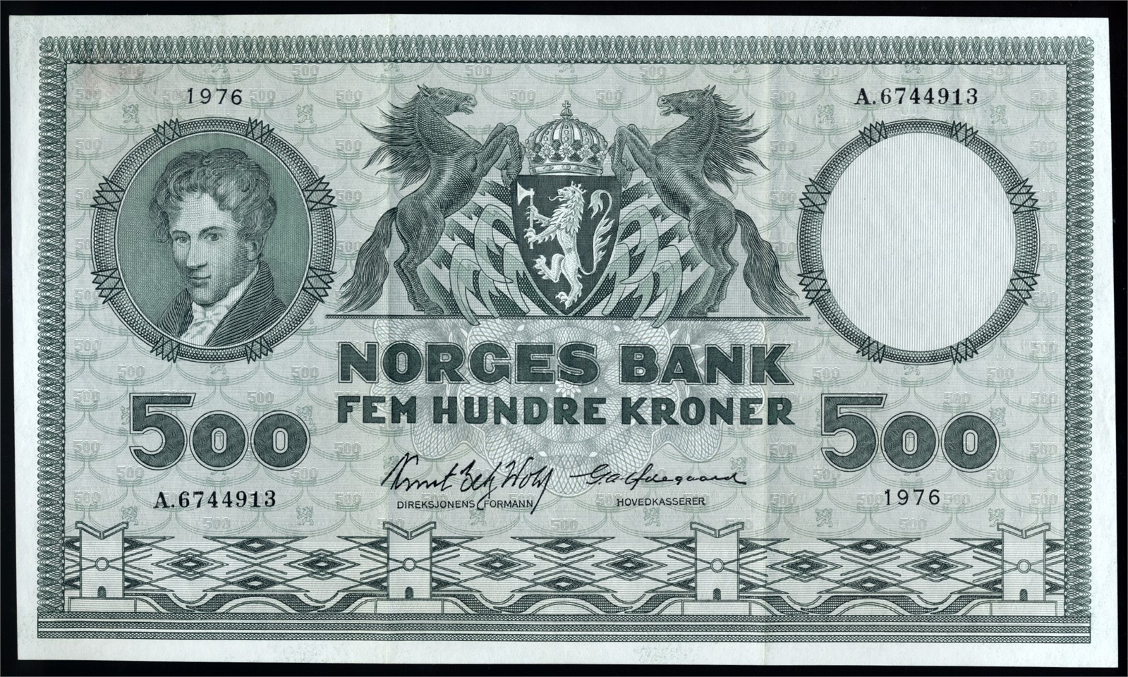 500 Kroner 1976 A6744913 Kv 1+/01 (XF)