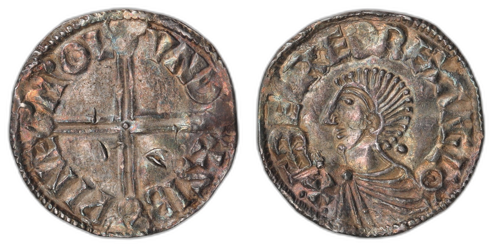 GREAT BRITAIN. Aethelred II. Penny. ND. AU.