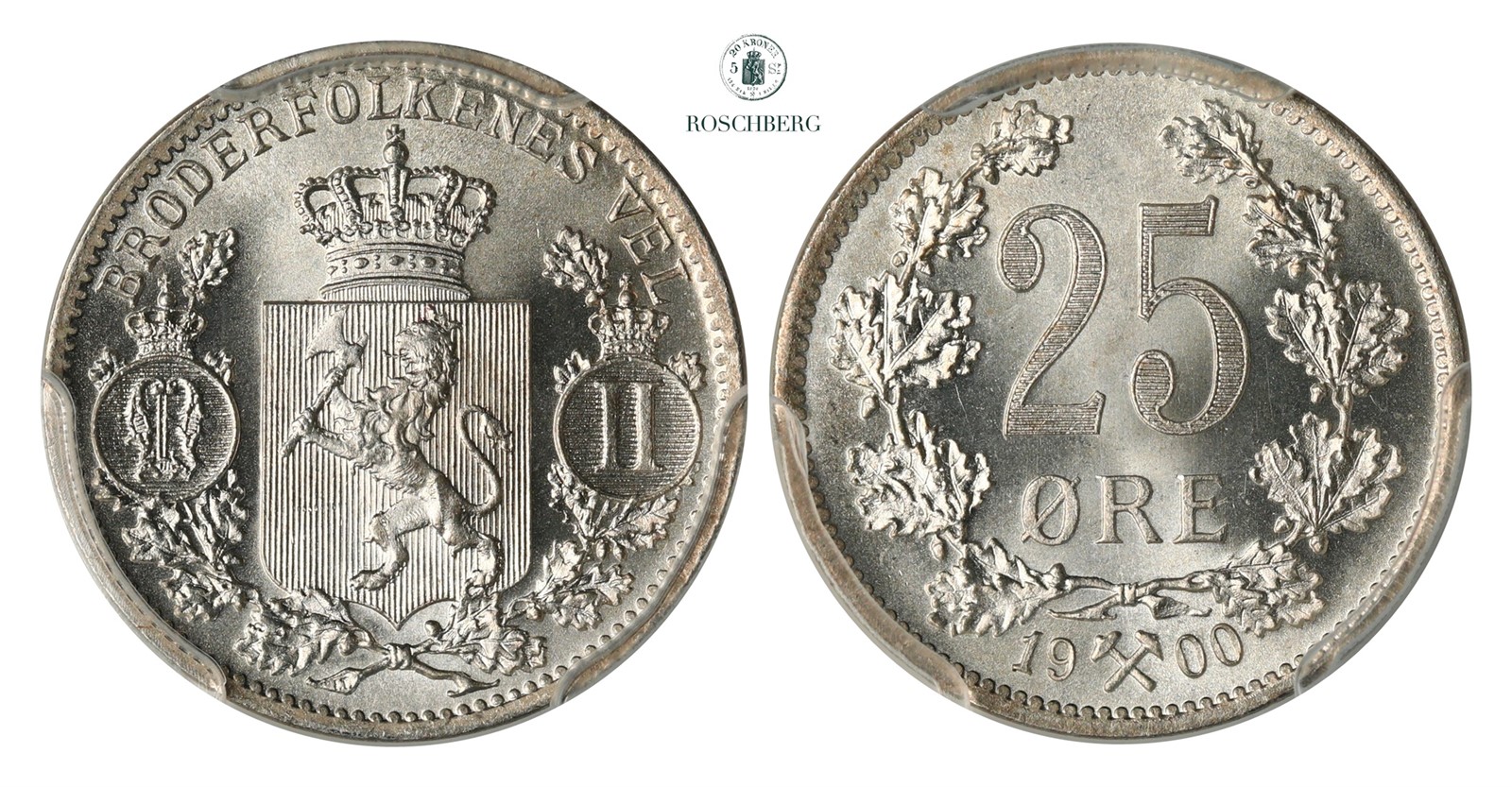 25 Øre 1900 PCGS MS66