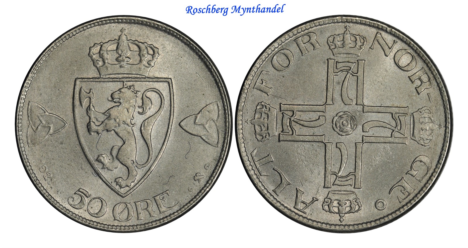 50 Øre 1921 Kv 0 (UNC)