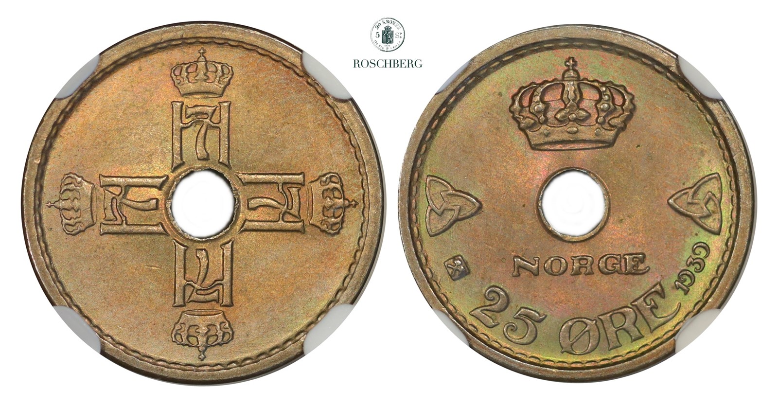 25 Øre 1939 NGC MS65