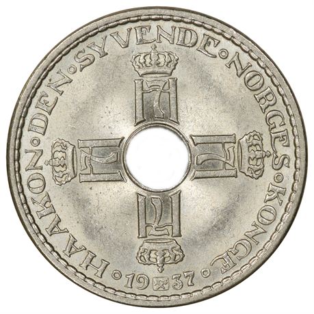 1 Krone 1937 Kv 0