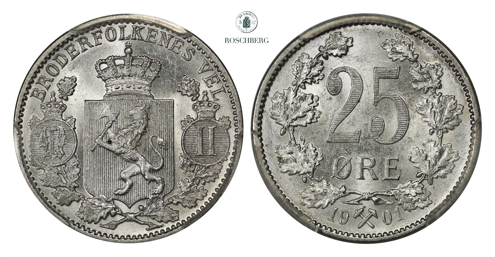 25 Øre 1901 PCGS MS64