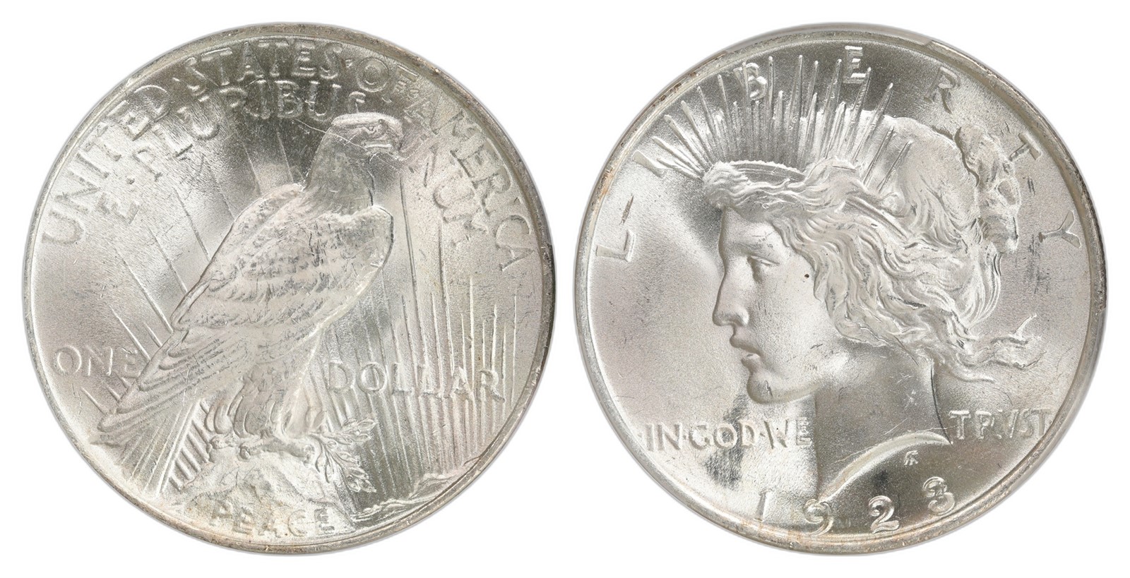 USA. Republic. Peace Dollar 1923. Kv PCGS MS65+.