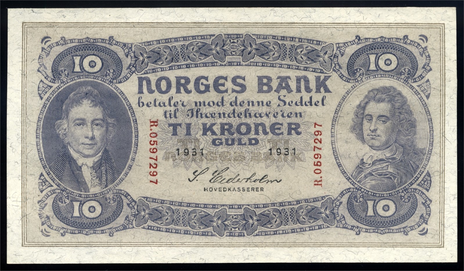 10 Kroner 1931 R0597297 Kv 0- (UNC)