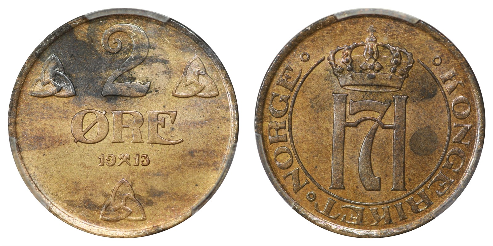 2 Øre 1913 PCGS MS63BN *