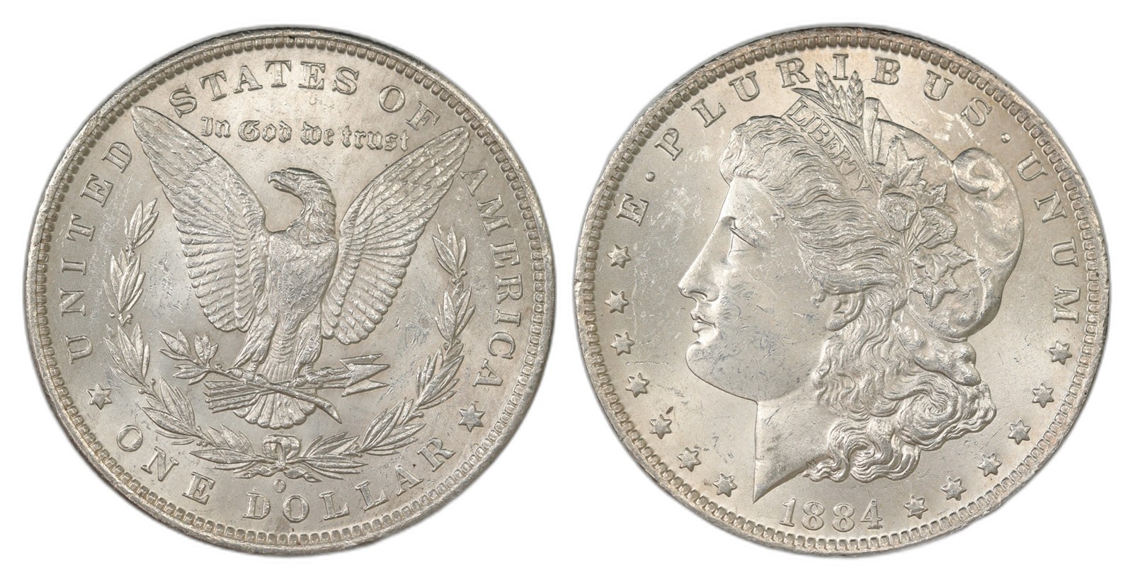 USA. Republic. Morgan Dollar 1884-O. Kv UNC.