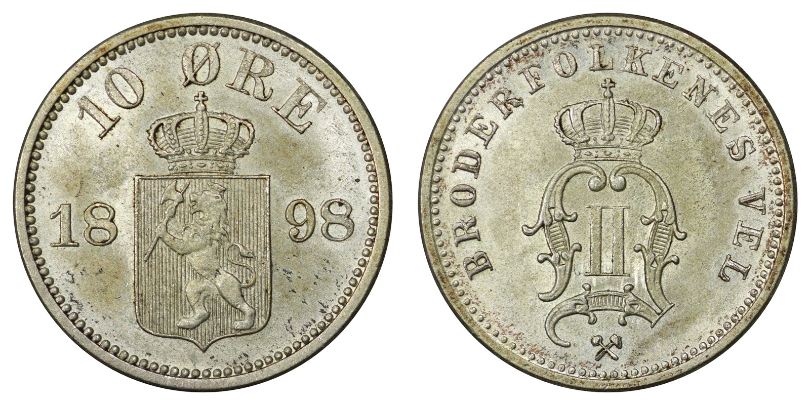 10 Øre 1898 Kv 0