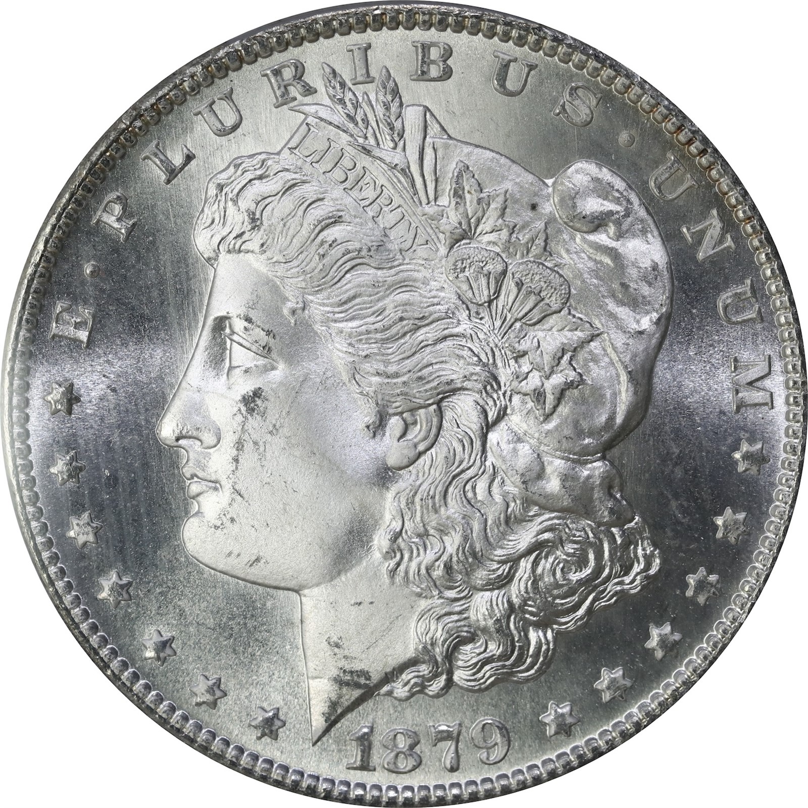 USA. Morgan Silver Dollar 1879-S PCGS MS65+