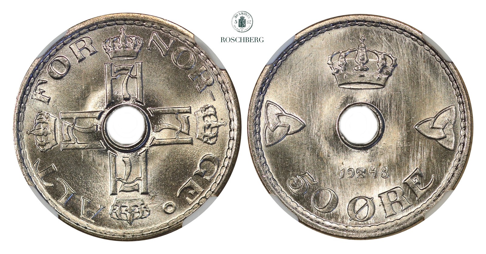 50 Øre 1948 NGC MS65